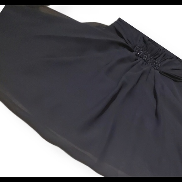 Evening Gown Navy Midi Sequins beads in front Dusk Collection by Sheila … - Picture 12 of 16